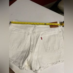 Levin white denim shorts never worn.  No size tag. Approx 12
